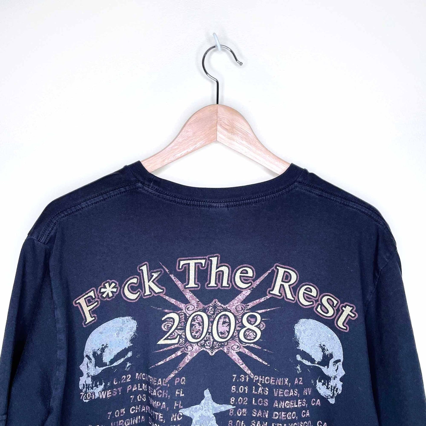 motley crue 2008 f*ck the rest tour band tee - size large