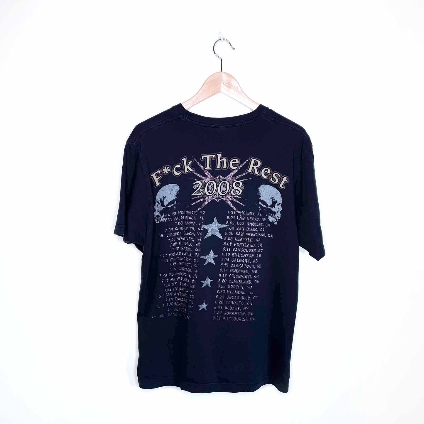 motley crue 2008 f*ck the rest tour band tee - size large