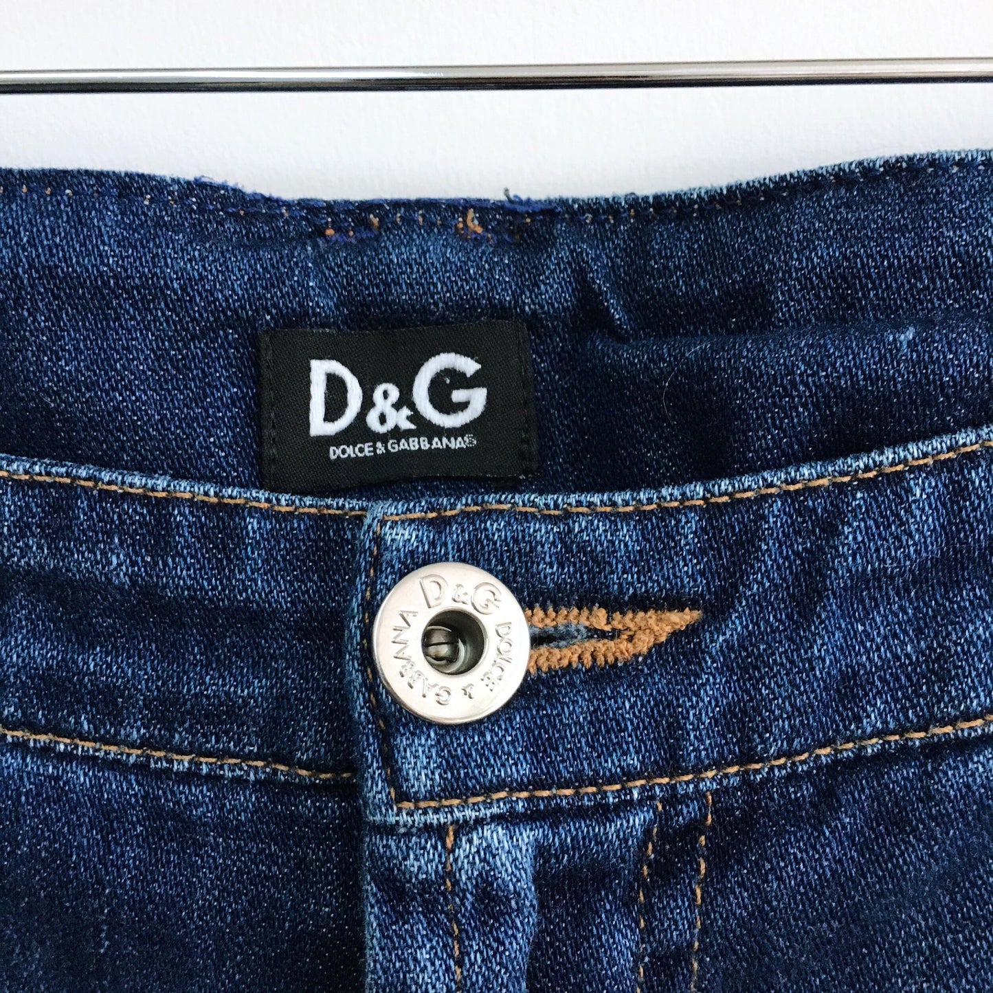 d&g dolce & gabbana low rise western flare jeans - size 28