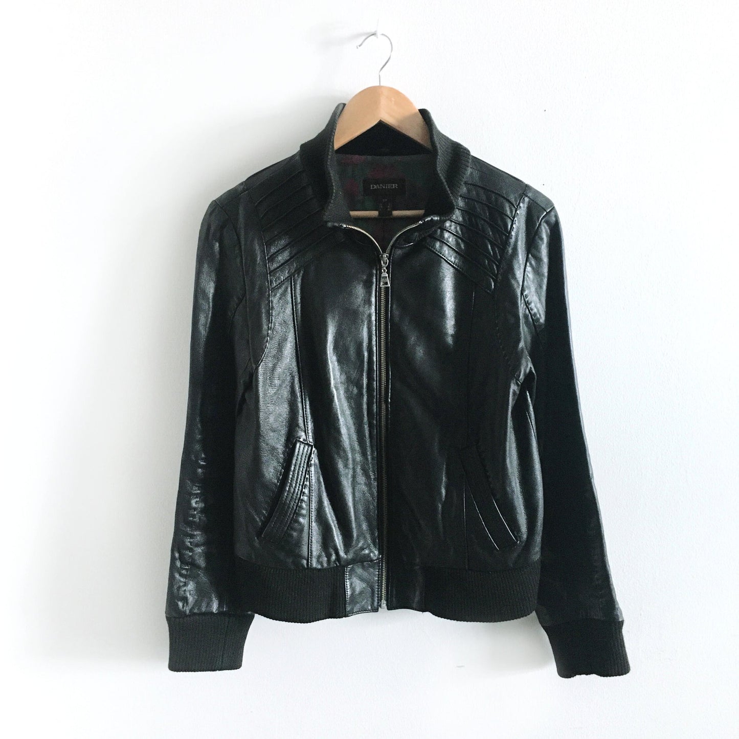 Danier leather bomber jacket - size Small