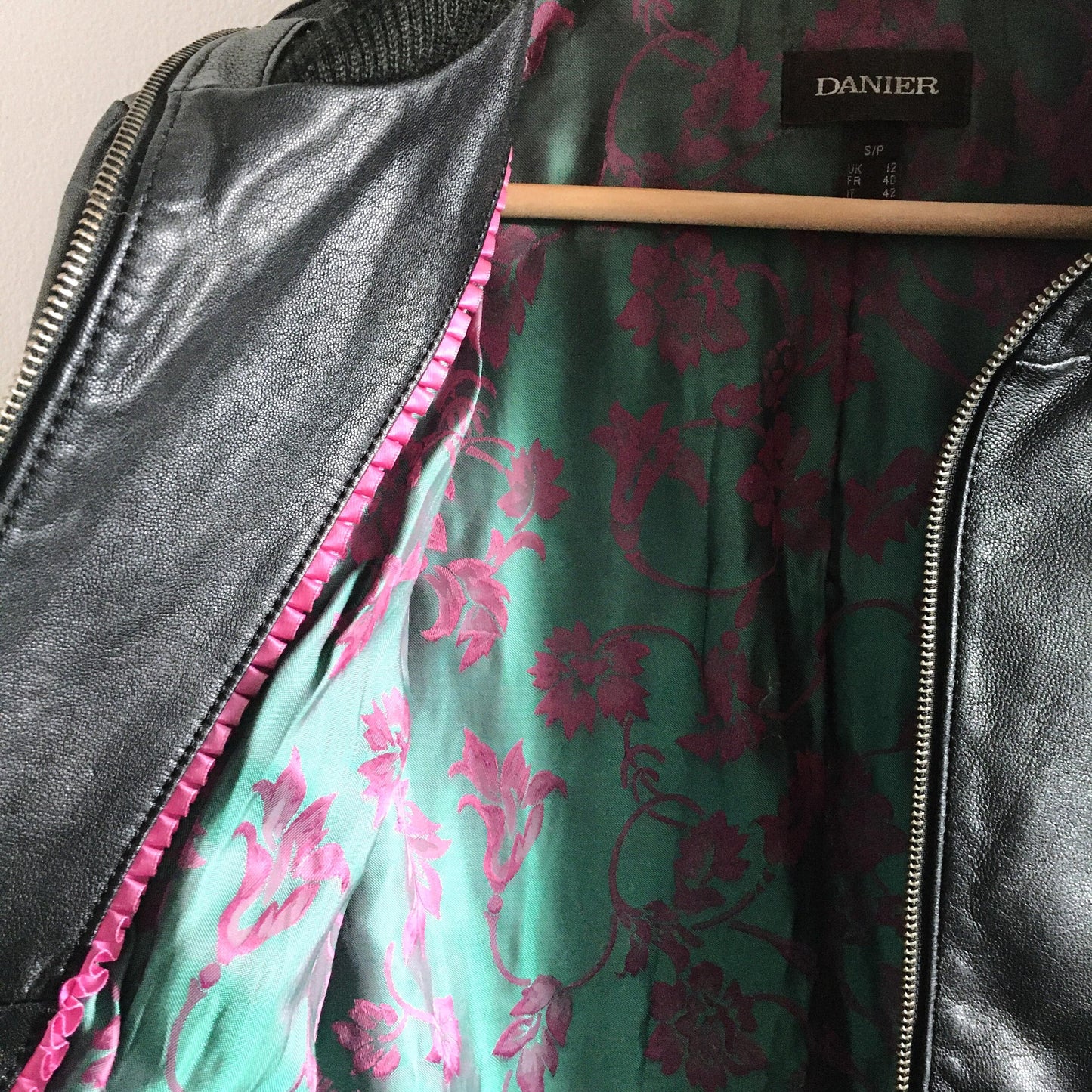 Danier leather bomber jacket - size Small