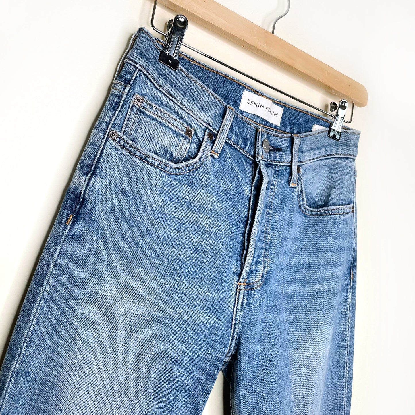 denim forum the yoko high rise slim jeans - size 26