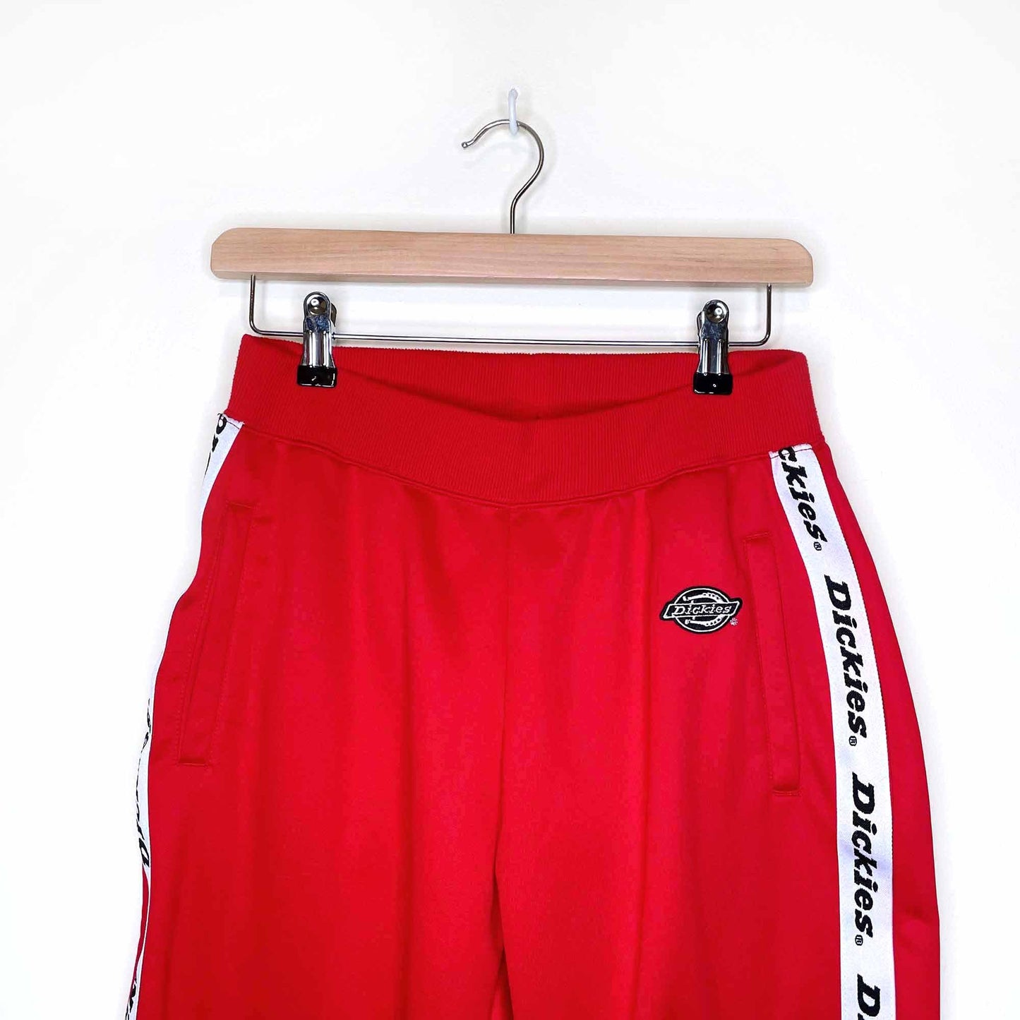 dickie's high rise fleece jogger with logo ribbon side - size medium