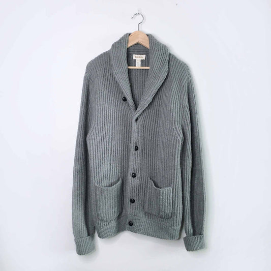 Diesel wool shawl collar grandpa cardigan - size Medium