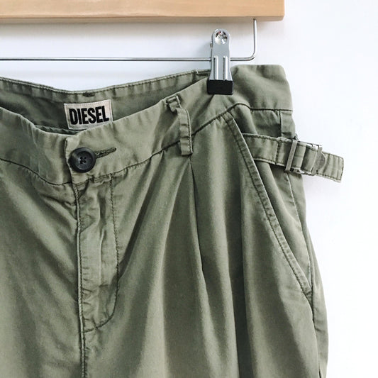 Diesel button-hem utility pant - size 26