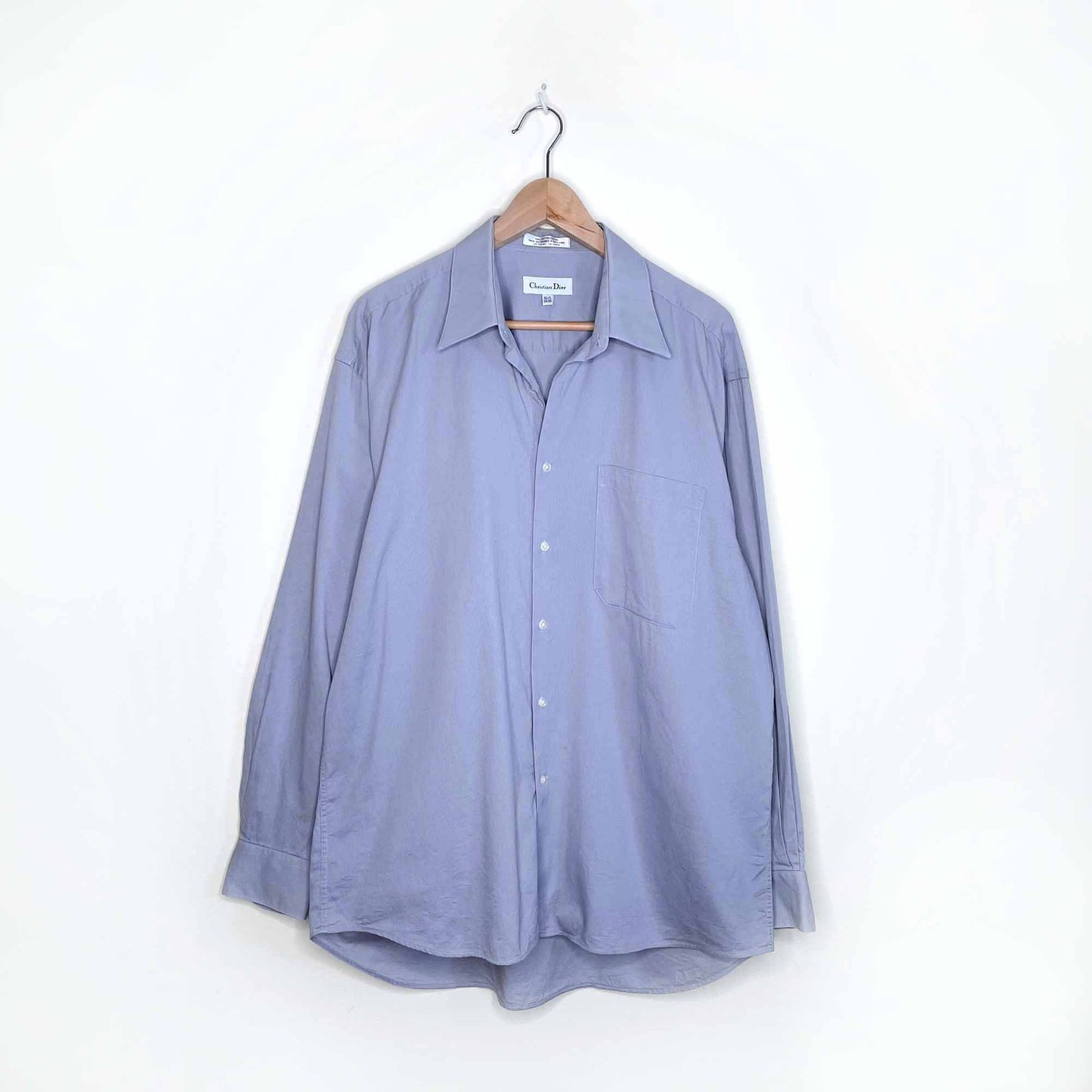 christian dior men's collared dress shirt - size 16.5