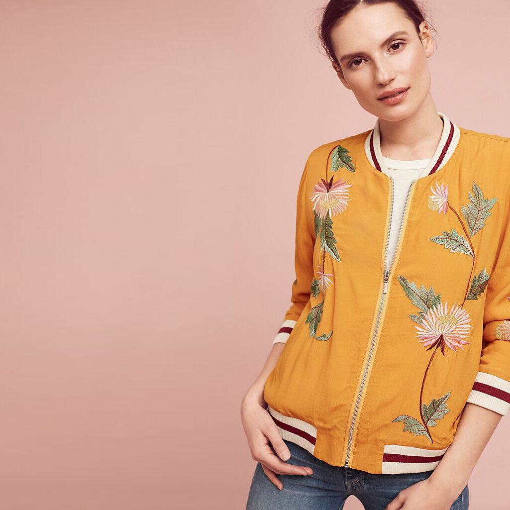 Elevenses embroidered solstice jacket - size xs