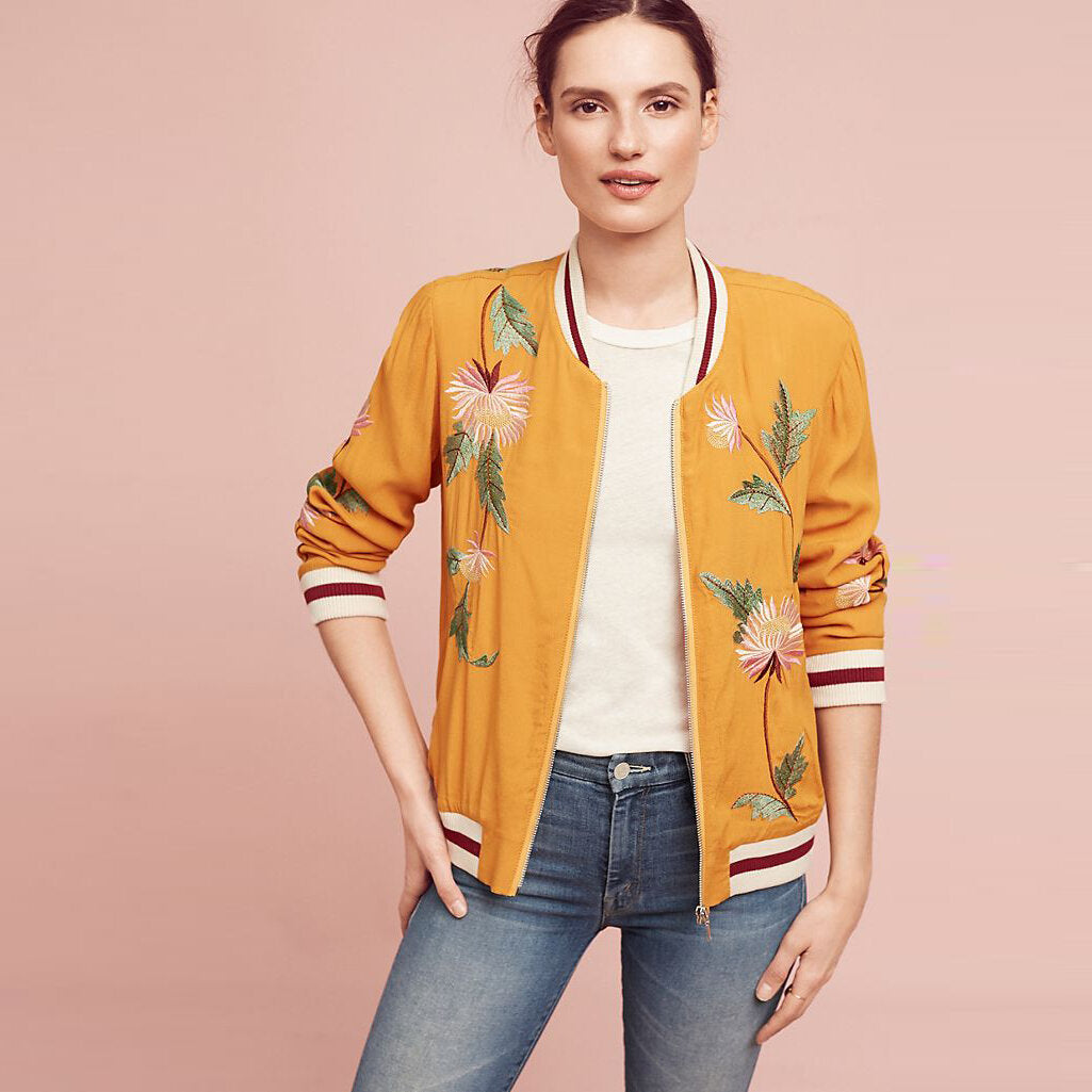 Elevenses embroidered solstice jacket - size xs