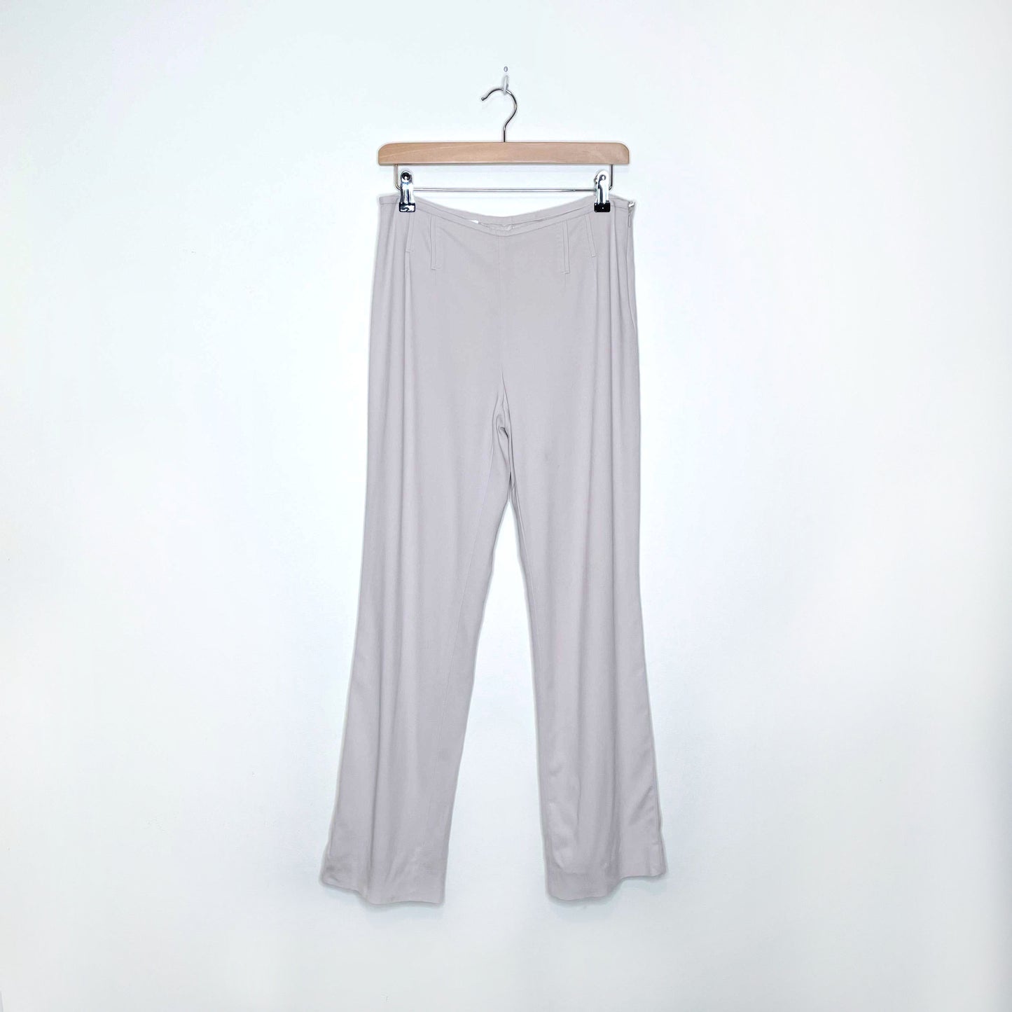 vintage escada cream wool flare leg trouser - size 38