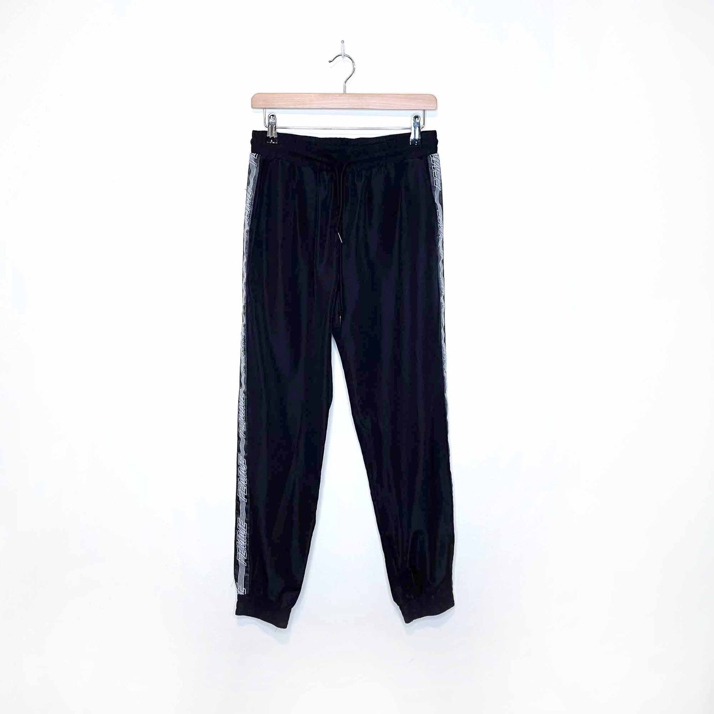 forever 21 high rise femme panel slushie track pants - size medium