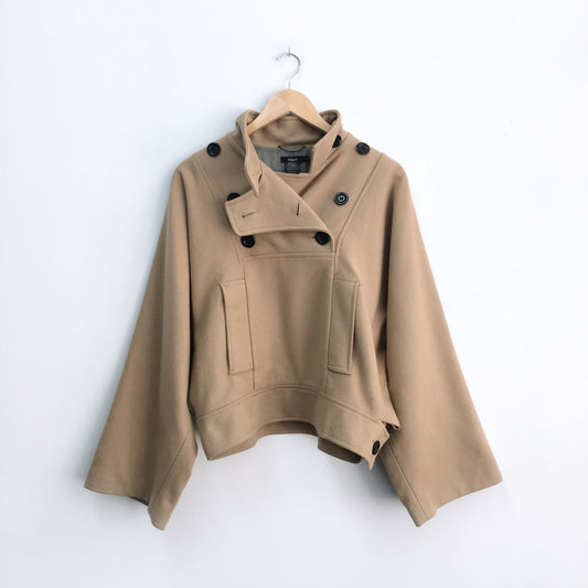 Filippa K Wool Camel Cape Jacket - size Small