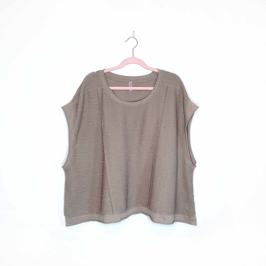 free people movement oversized wide top - size large