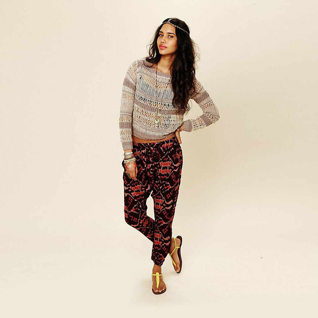 Free People ONE Ikat print harem pant - size Small