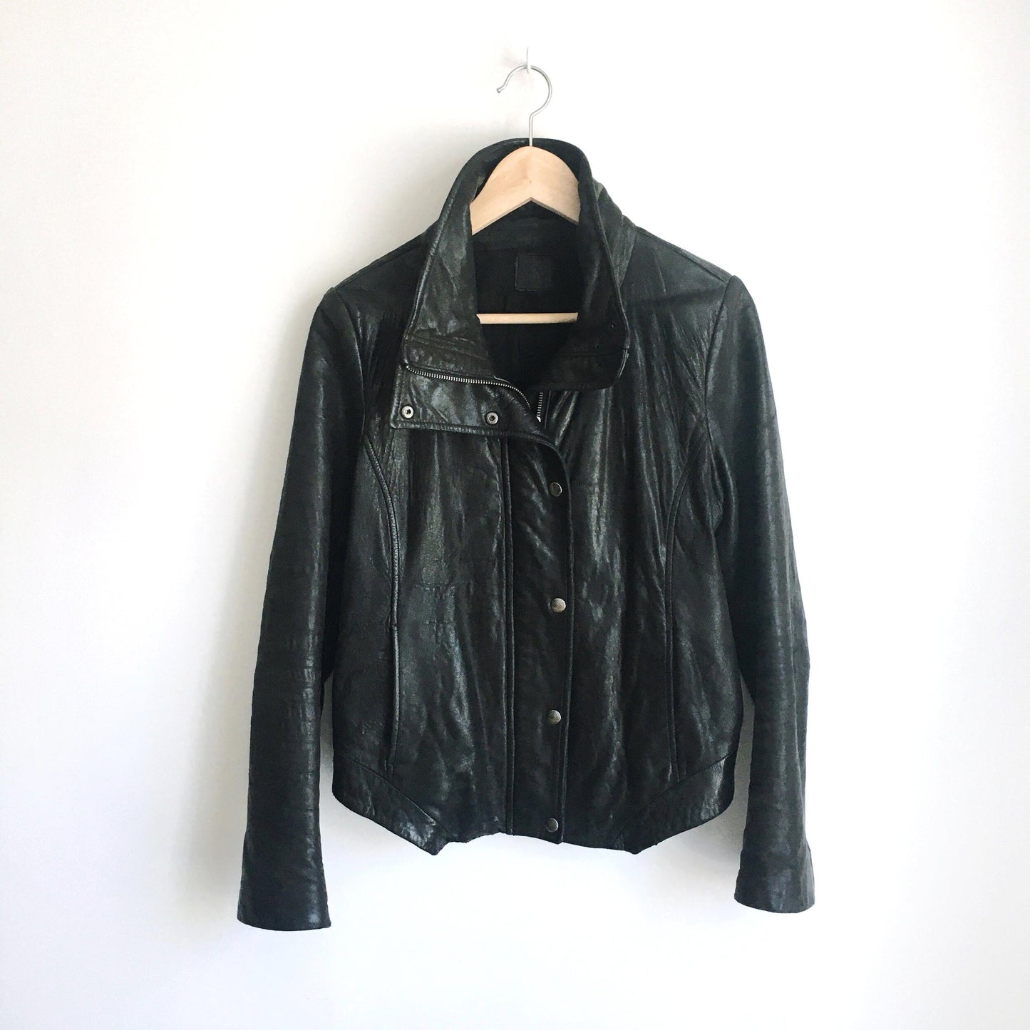 GAP leather moto jacket - size Medium