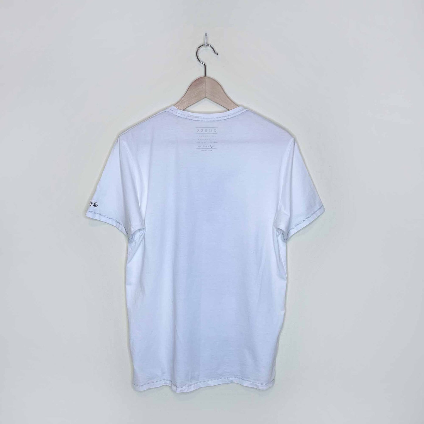 guess white western outlaw tee - size small