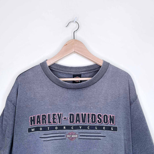 vintage harley davidson rocky's london t-shirt - size large