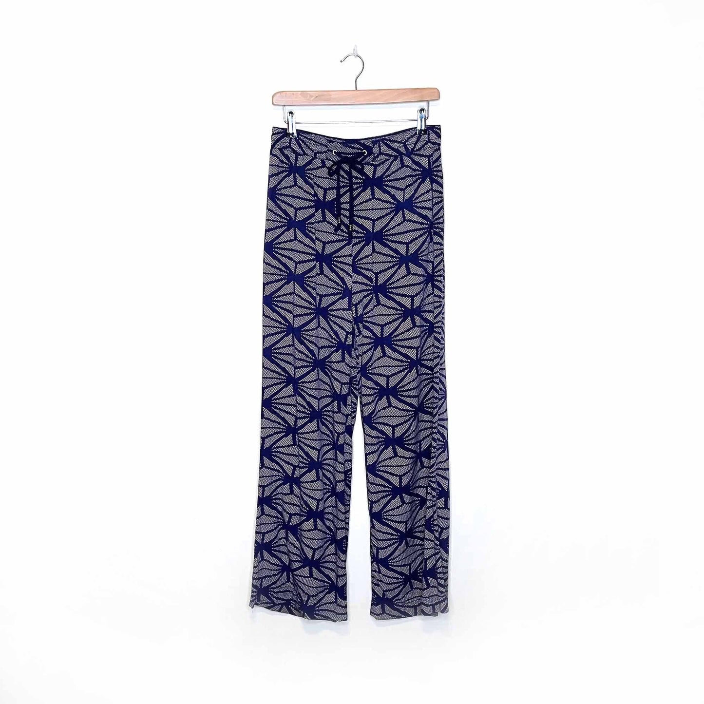 hei hei hirondelle high rise wide leg pattern pants - size small