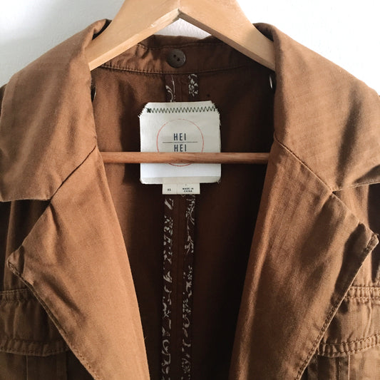 Hei Hei Cognac Utility Vest - size xs