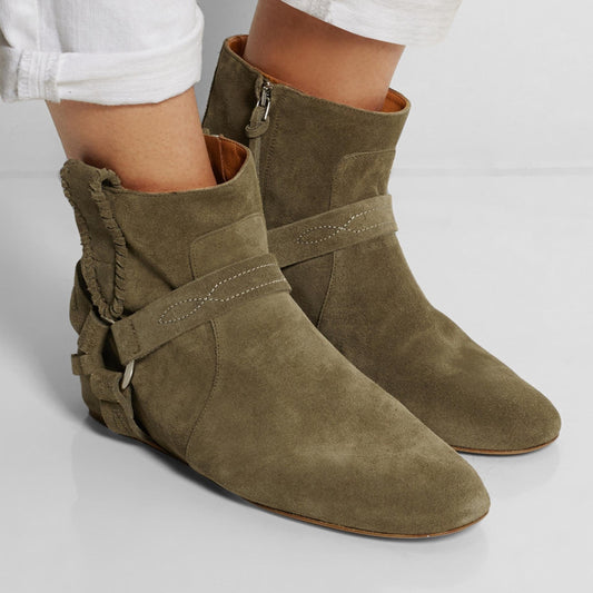 isabel marant étoile suede ralf soho ankle boots - size 38