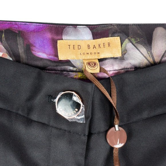 NWT Ted Baker Timilat shadow floral tapered pant - size 0