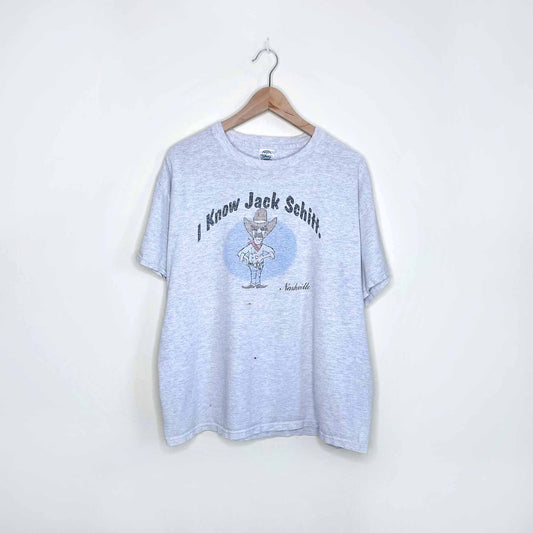 vintage i know jack schitt souvenir tee - size large