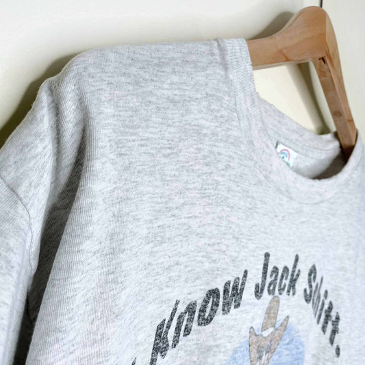 vintage i know jack schitt souvenir tee - size large