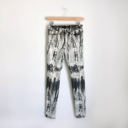 Joe's Jeans bleach tie-dye skinny - size 24