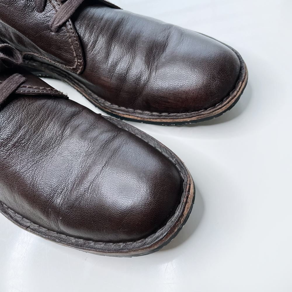 john varvatos brown leather chukka - size 10