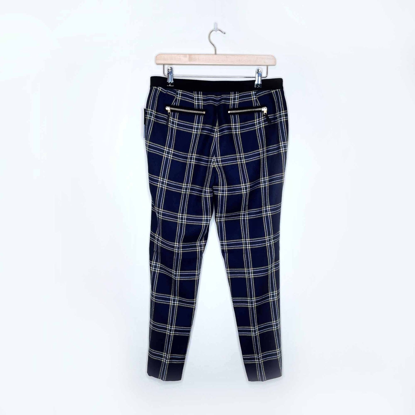 NWT Juicy Couture Eton wool-blend plaid pants - size 6