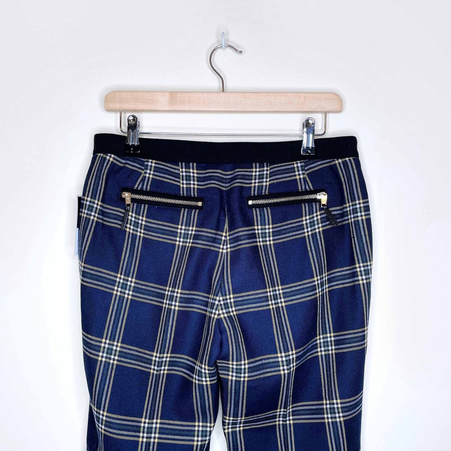 NWT Juicy Couture Eton wool-blend plaid pants - size 6