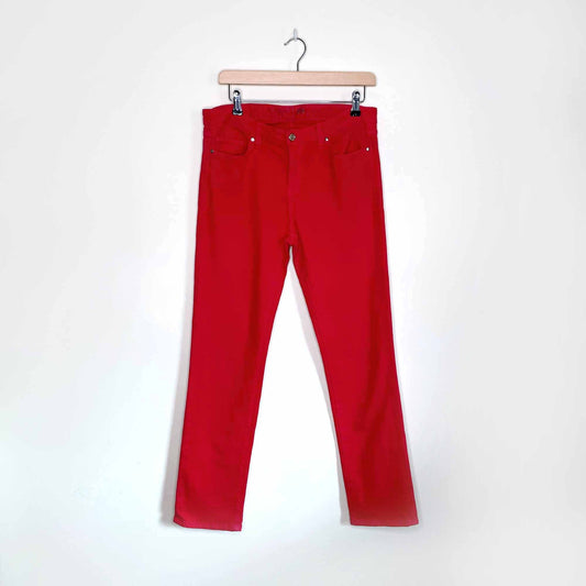 kate spade play hookey perry street red skinny jeans - size 30