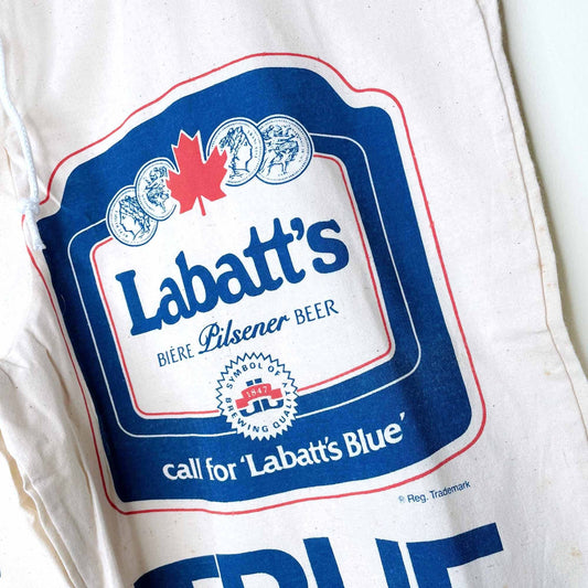 vintage labatt blue 80's 90's sweet sacks linebacker beer novelty shorts - xl