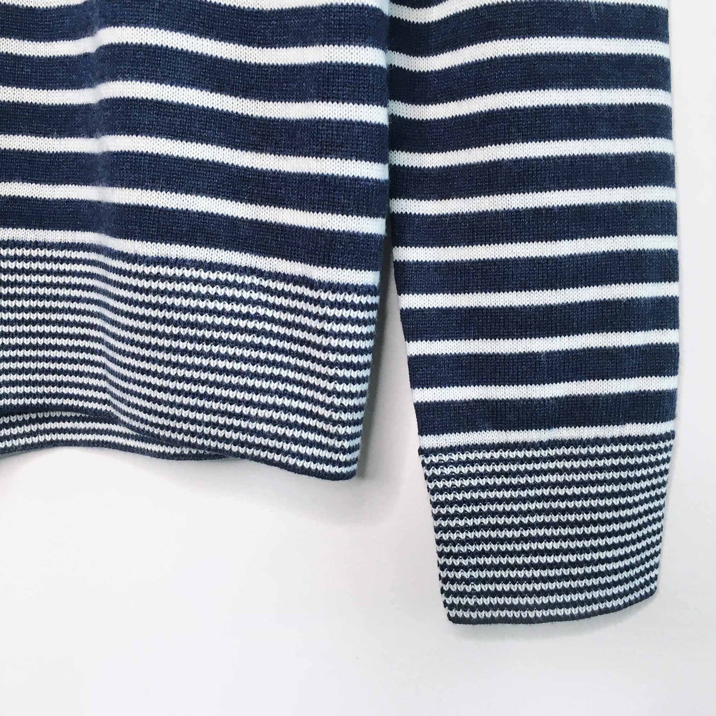 Lacoste striped v-neck wool-blend sweater - size 36