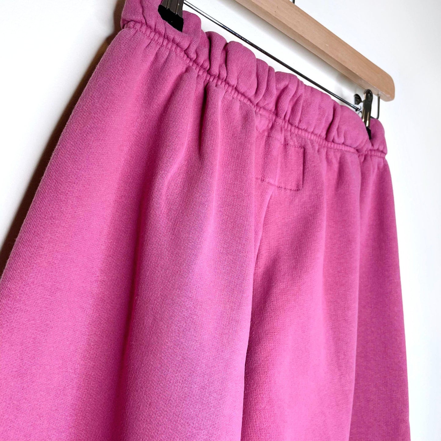 lazypants pink elastic sweatpants - size small