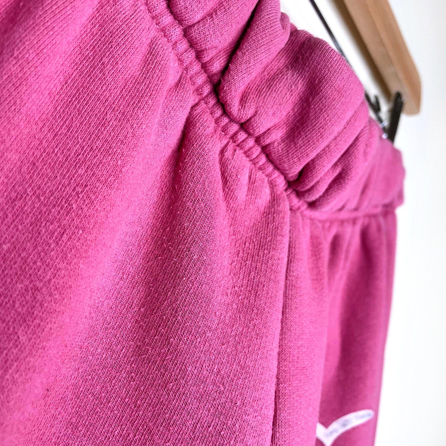 lazypants pink elastic sweatpants - size small