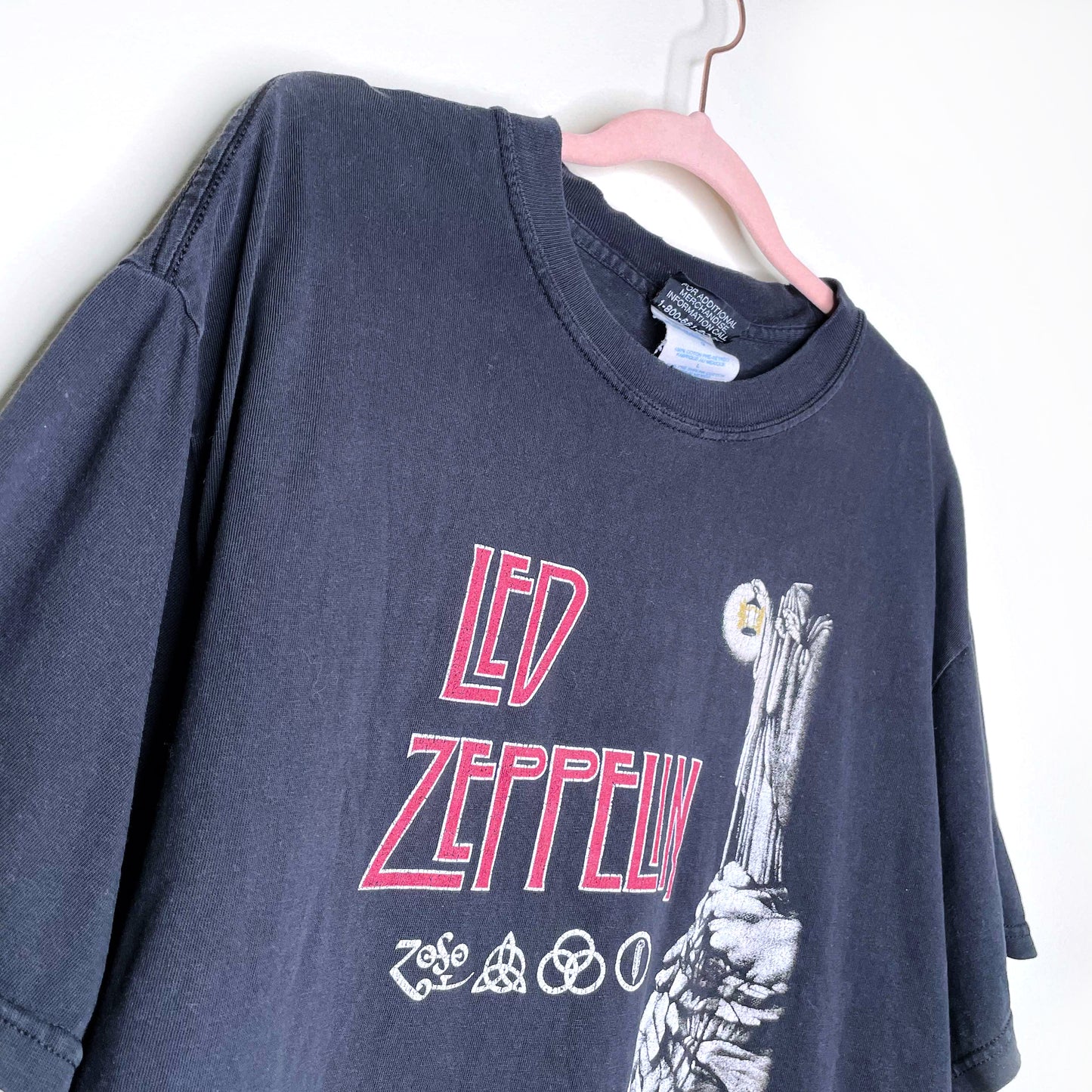 vintage 00's led zeppelin artimonde stairway to heaven band tee - size large