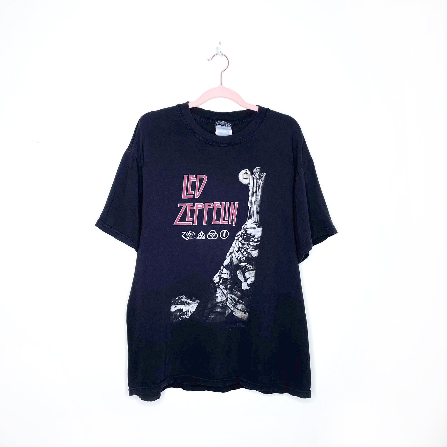 vintage 00's led zeppelin artimonde stairway to heaven band tee - size large