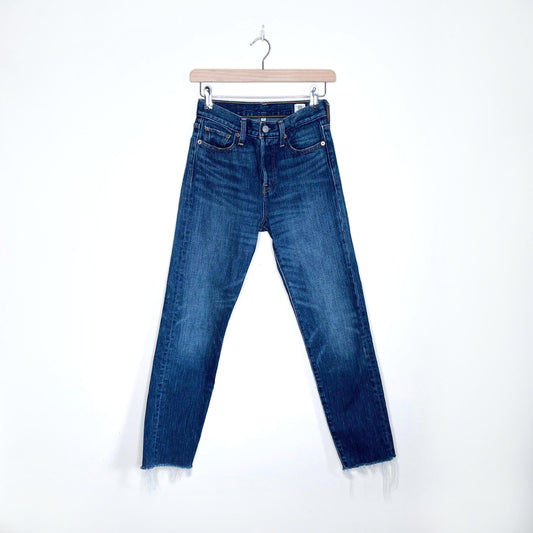 levi's wedgie icon button fly white oak denim jeans - size 25