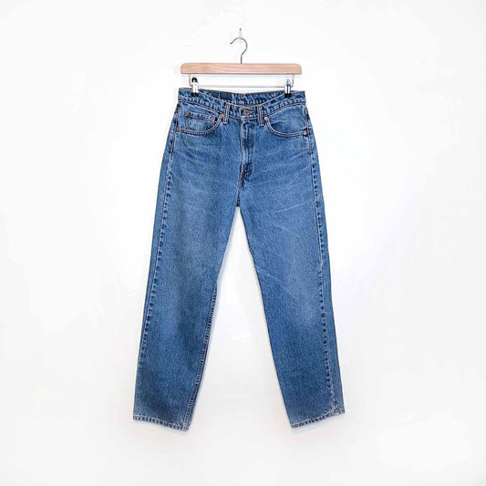 levi's 555 rare 'guys fit' relaxed high rise 90's jeans - size 32 (fits like a 27/28)