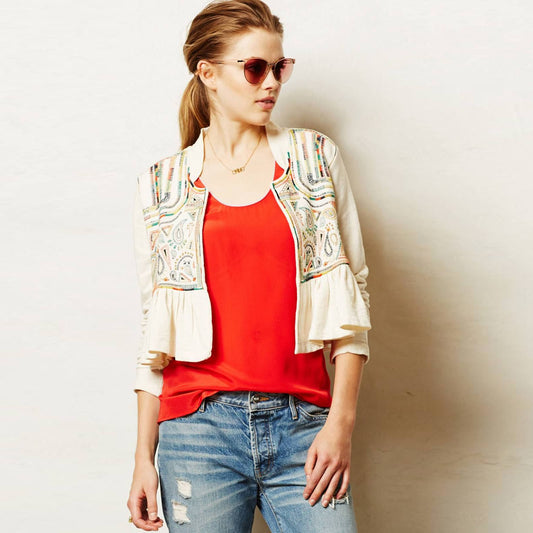 Anthropologie Lilka Peplum Jacket - size Small