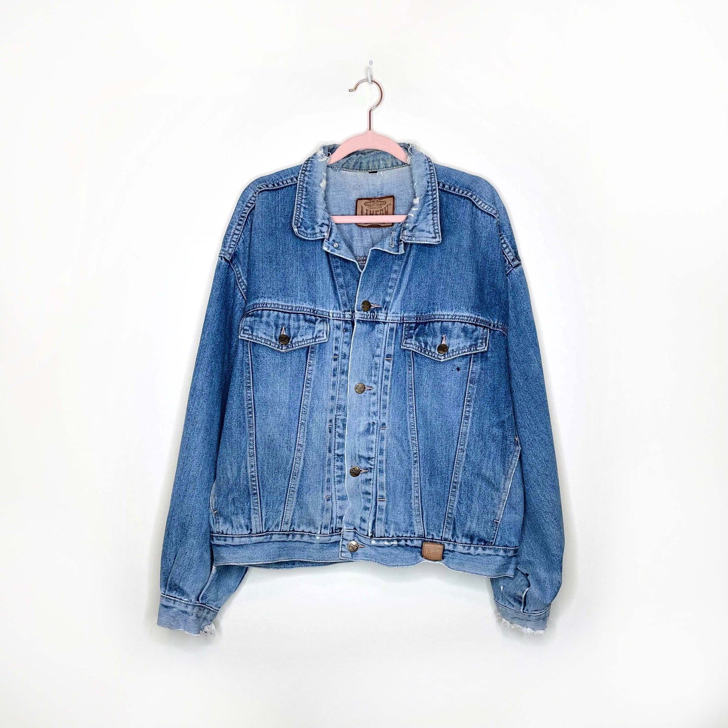 vintage 70's linson denim jacket - size xl