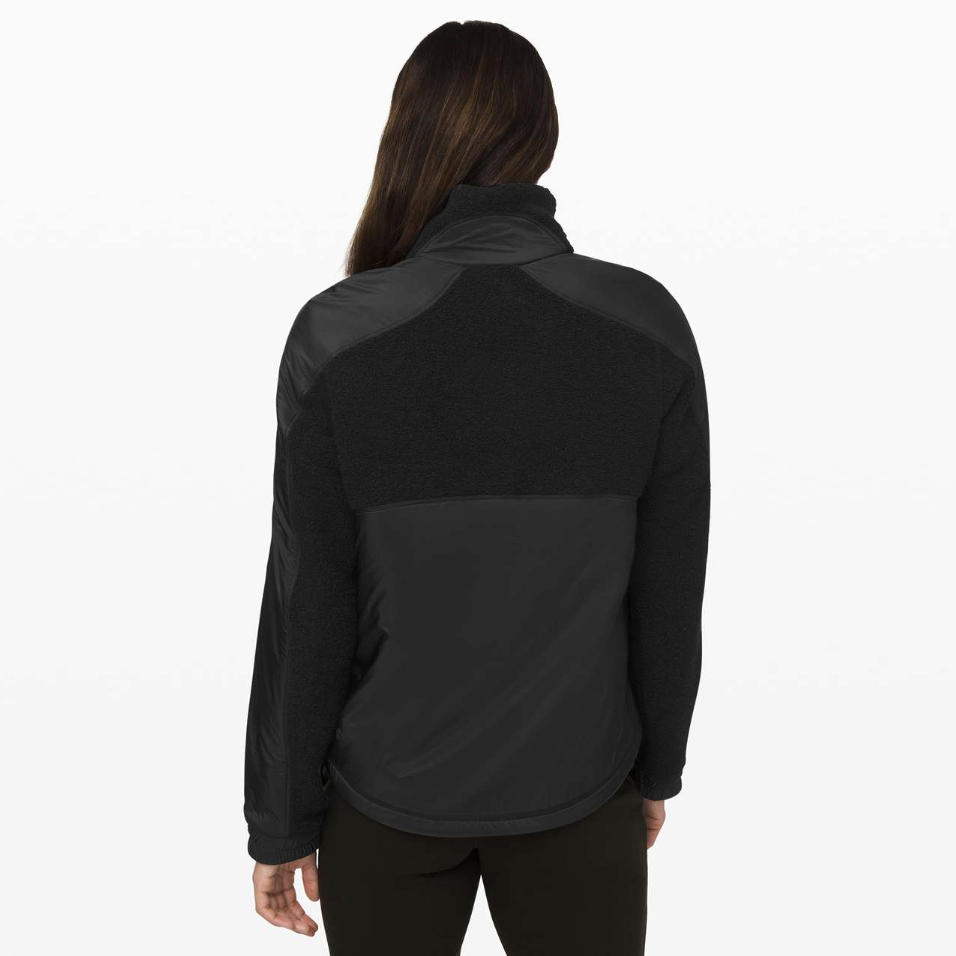 lululemon 2019 black sherpa go cozy jacket - size 12 – good market thrift  store