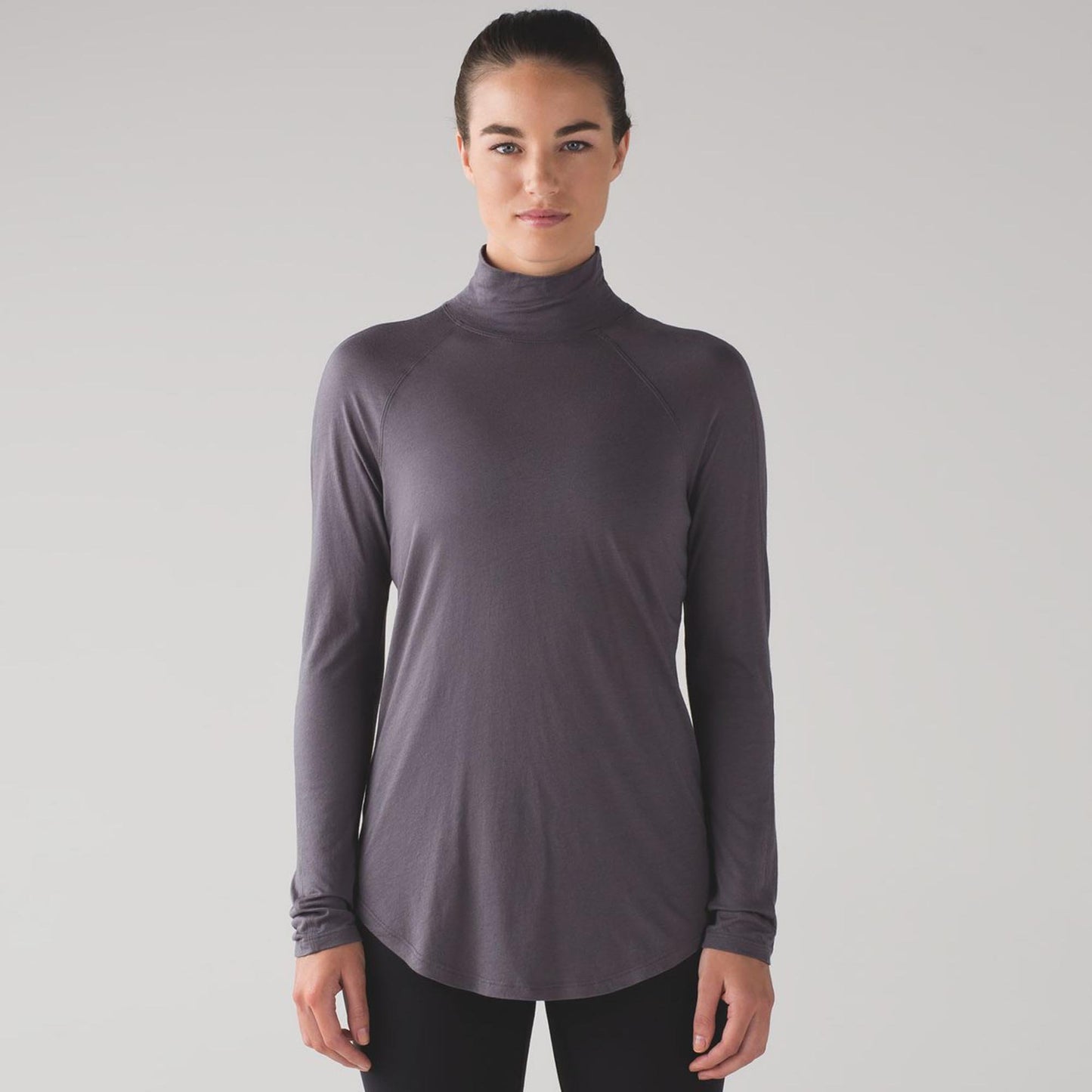 lululemon locarno lightweight pima cotton turtleneck - size 8/10