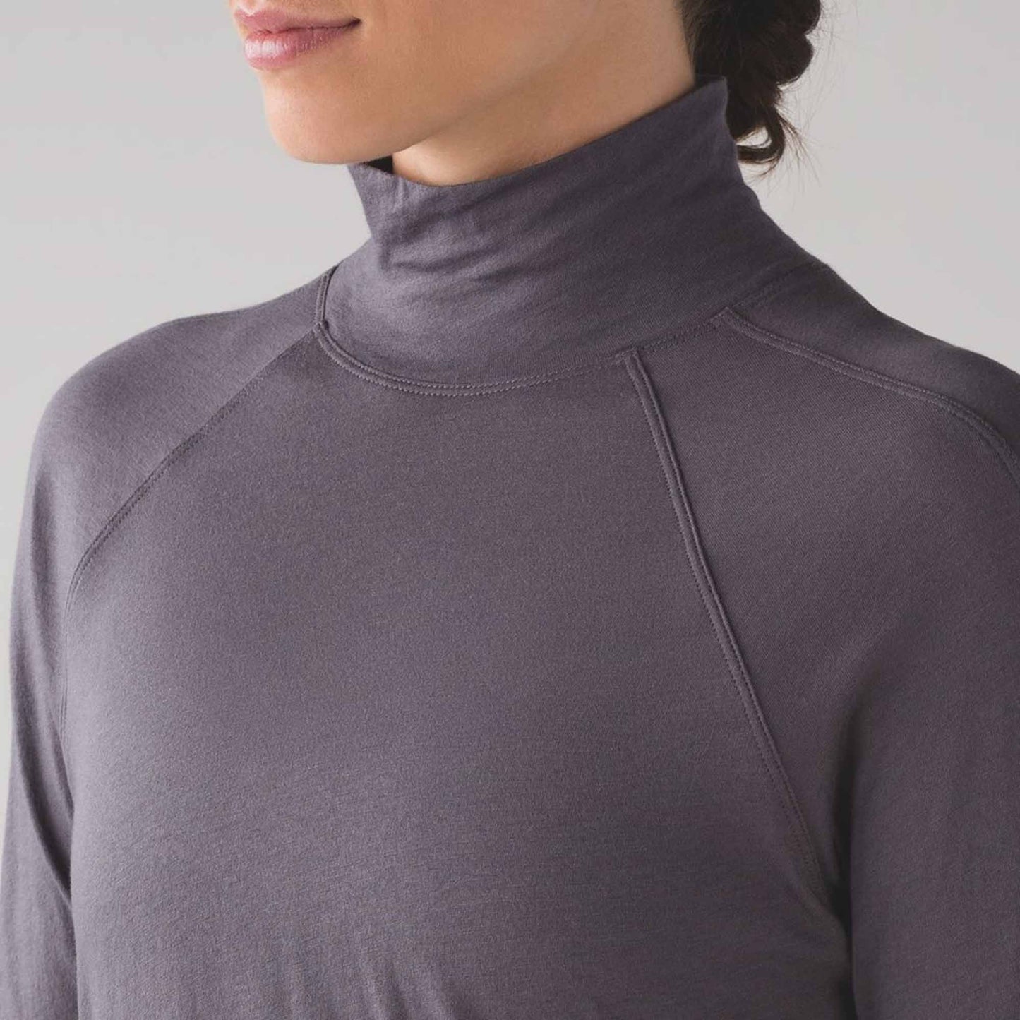 lululemon locarno lightweight pima cotton turtleneck - size 8/10