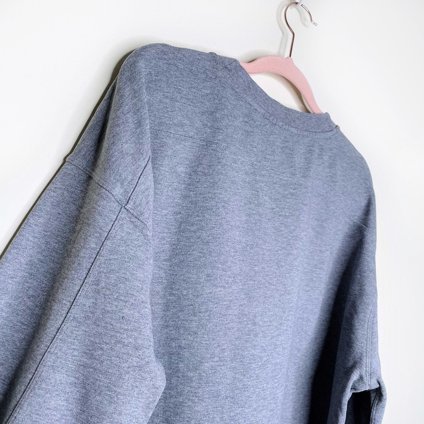 men's lululemon heather grey classic crewneck sweatshirt - size xl