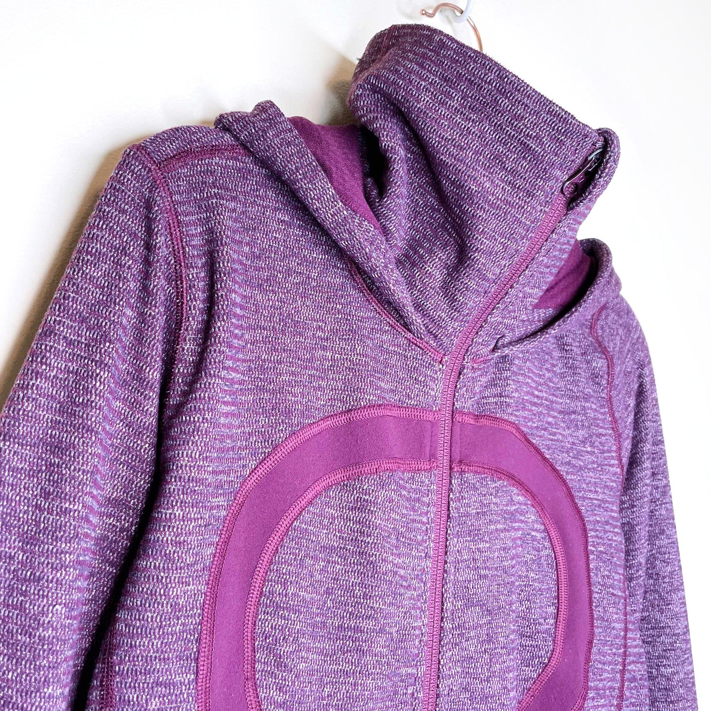 lululemon stride jacket in heathered plum - size 8