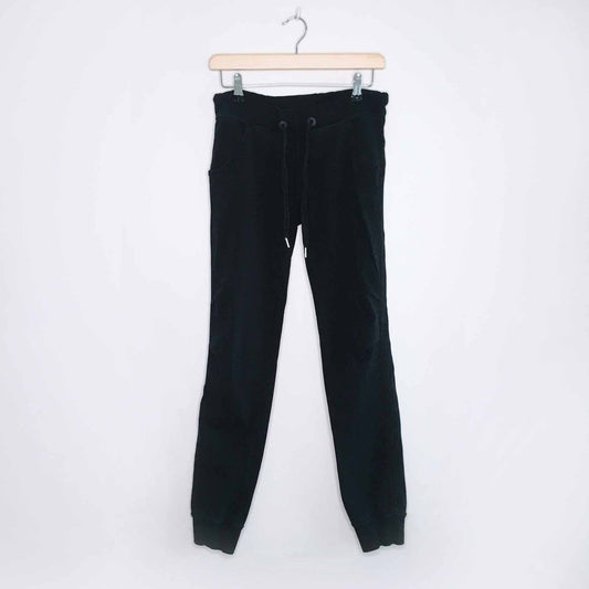 lululemon black skinny lounge joggers - size 4