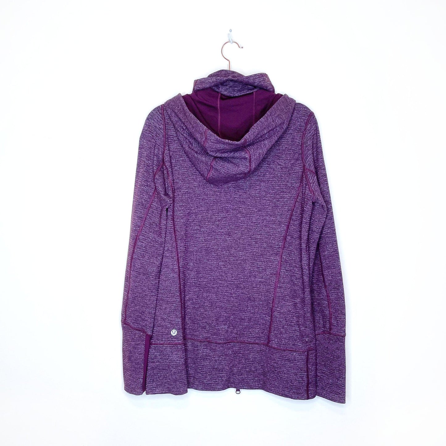 lululemon stride jacket in heathered plum - size 8