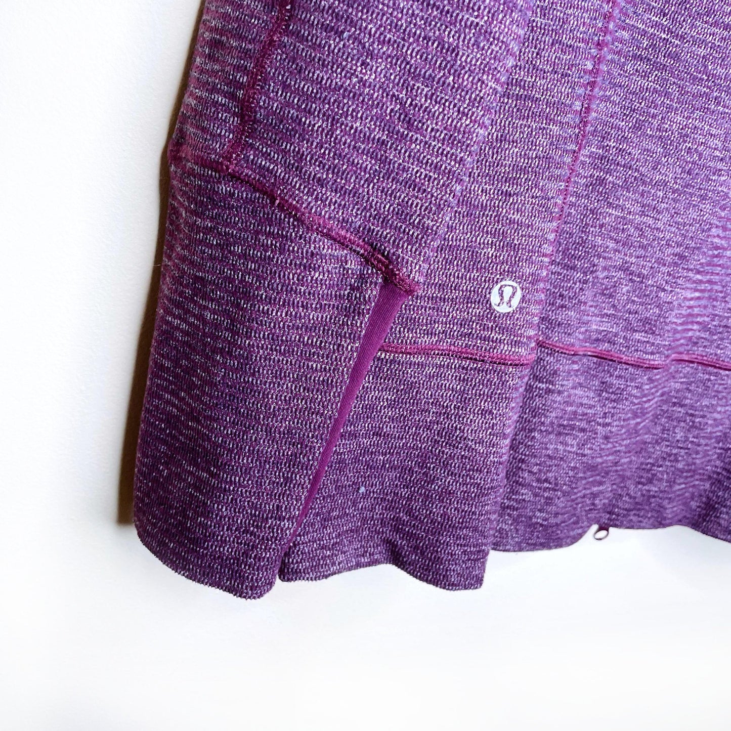 lululemon stride jacket in heathered plum - size 8