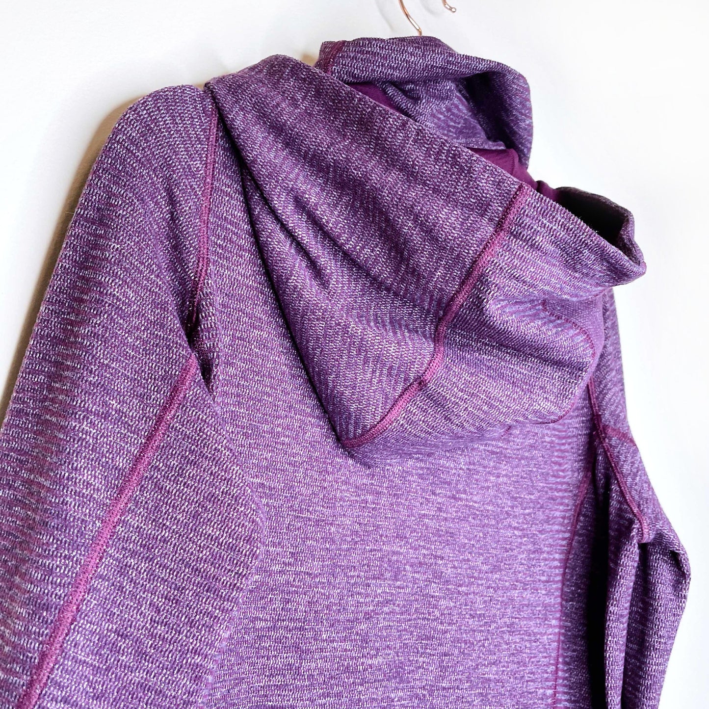 lululemon stride jacket in heathered plum - size 8